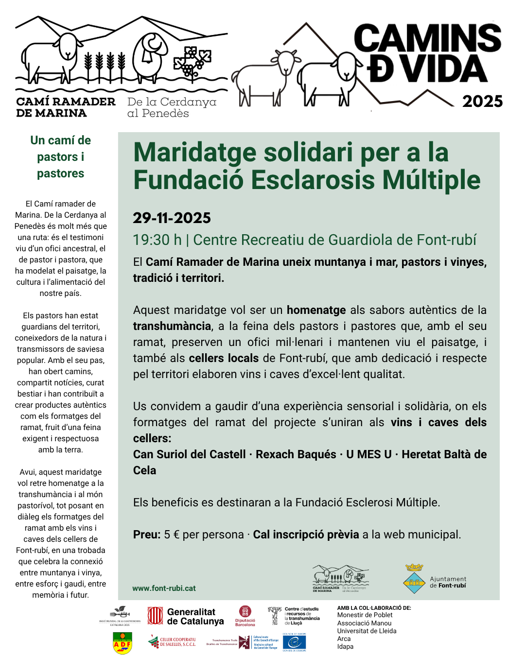 Camins de Vida arriba a Guardiola de Font-rubí!