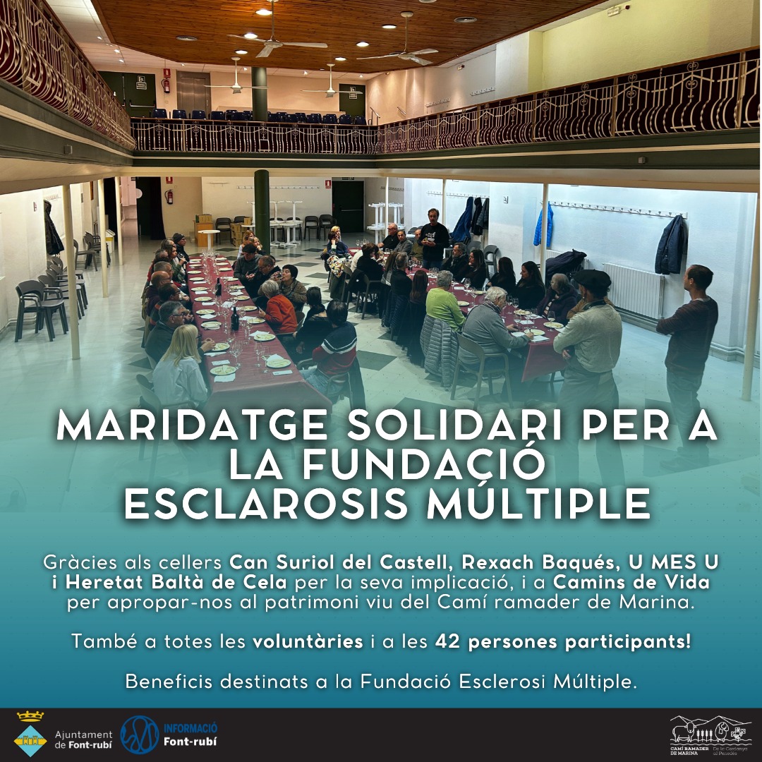 Èxit del Maridatge Solidari en suport a la Fundació Esclerosi Múltiple!