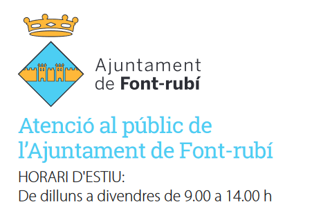 Horari estiu de l'Ajuntament