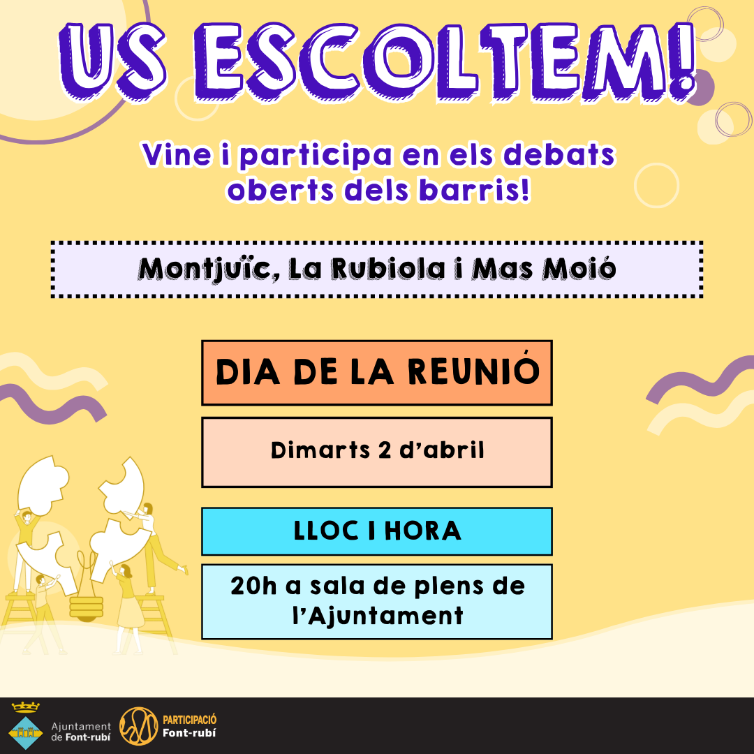 Us Escoltem! - Montjuïc, La Rubiola i Mas Moió