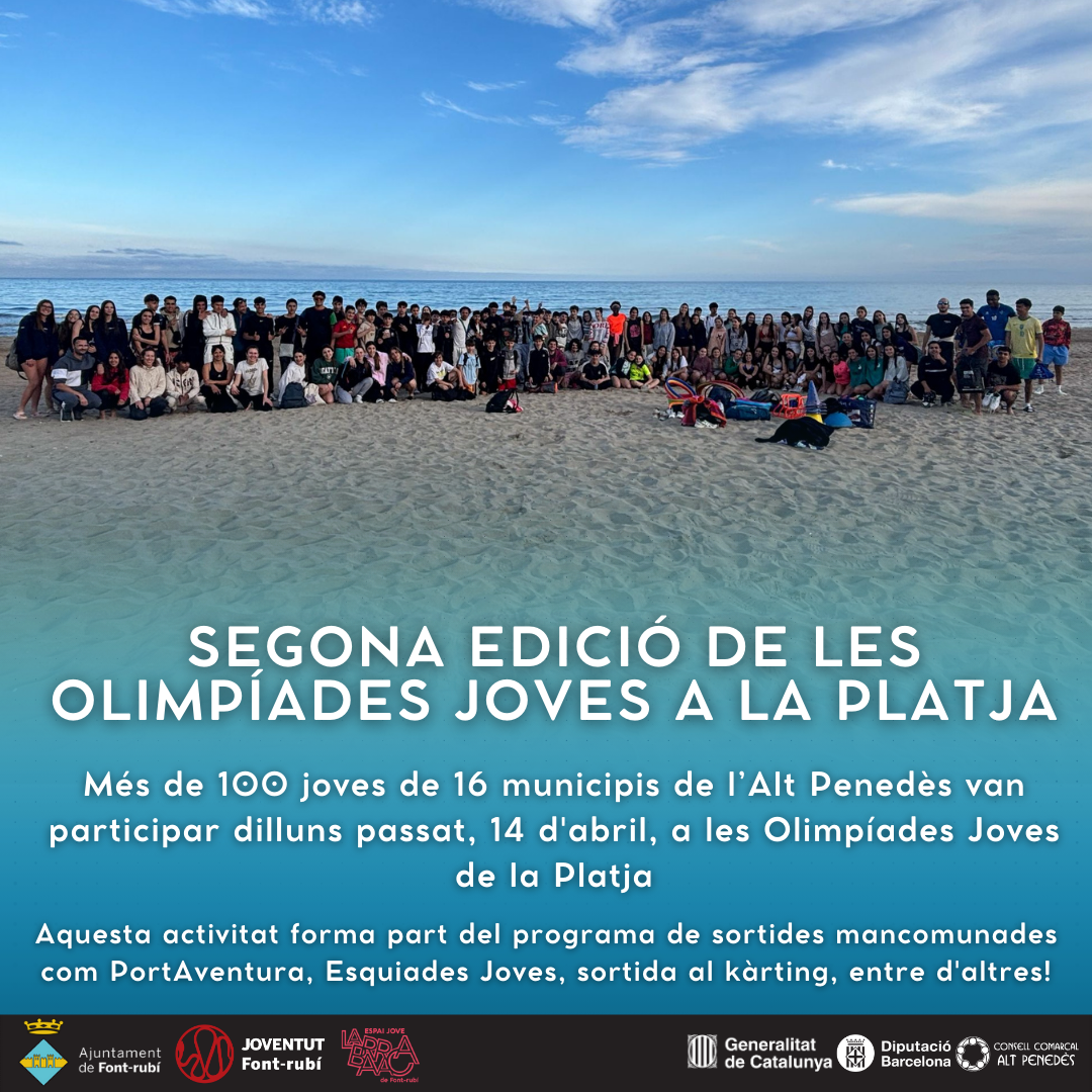 Èxit de participació a la segona edició de les Olimpíades Joves a la Platja