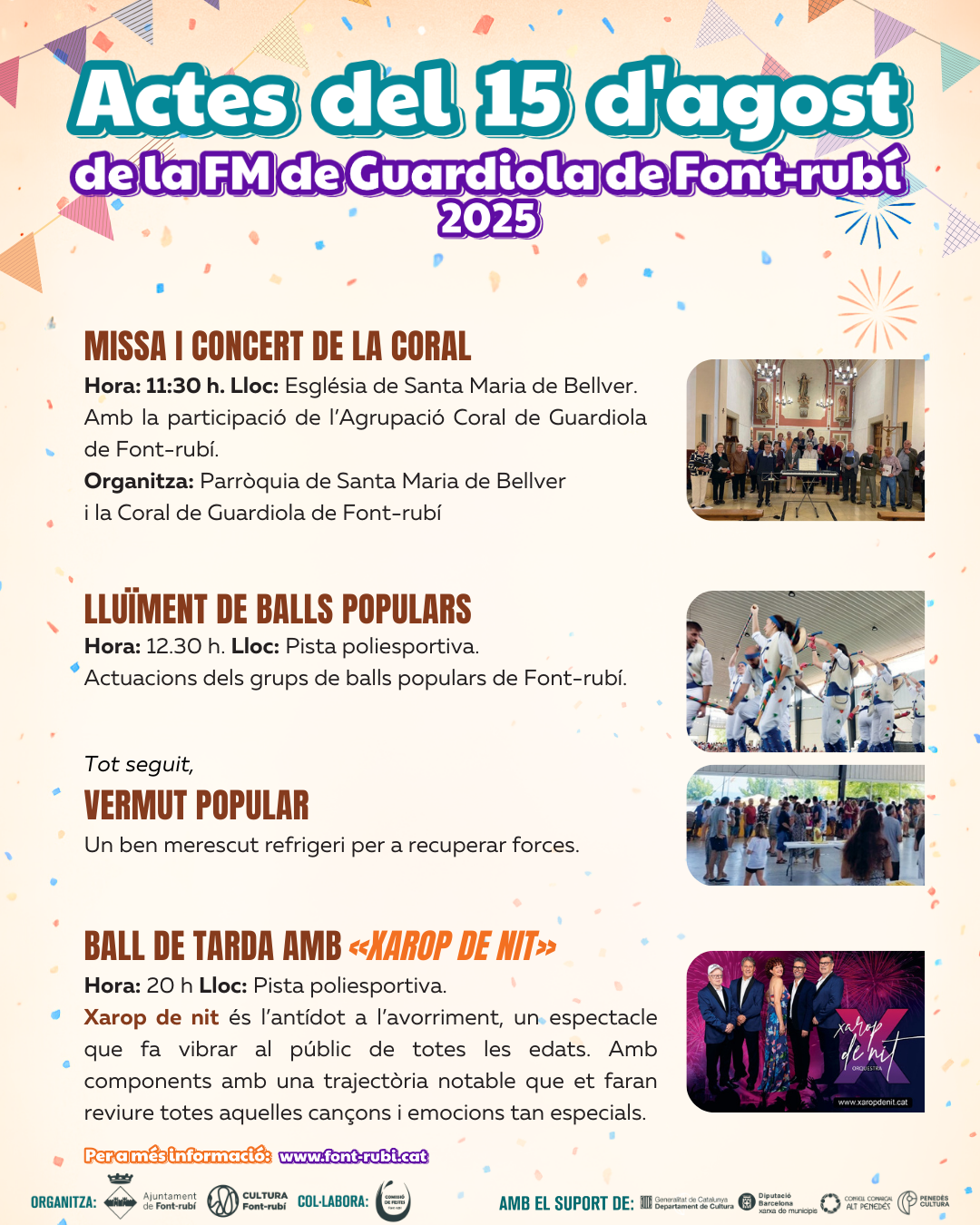 Festa Major de Guardiola de Font-rubí - 15 d'agost!