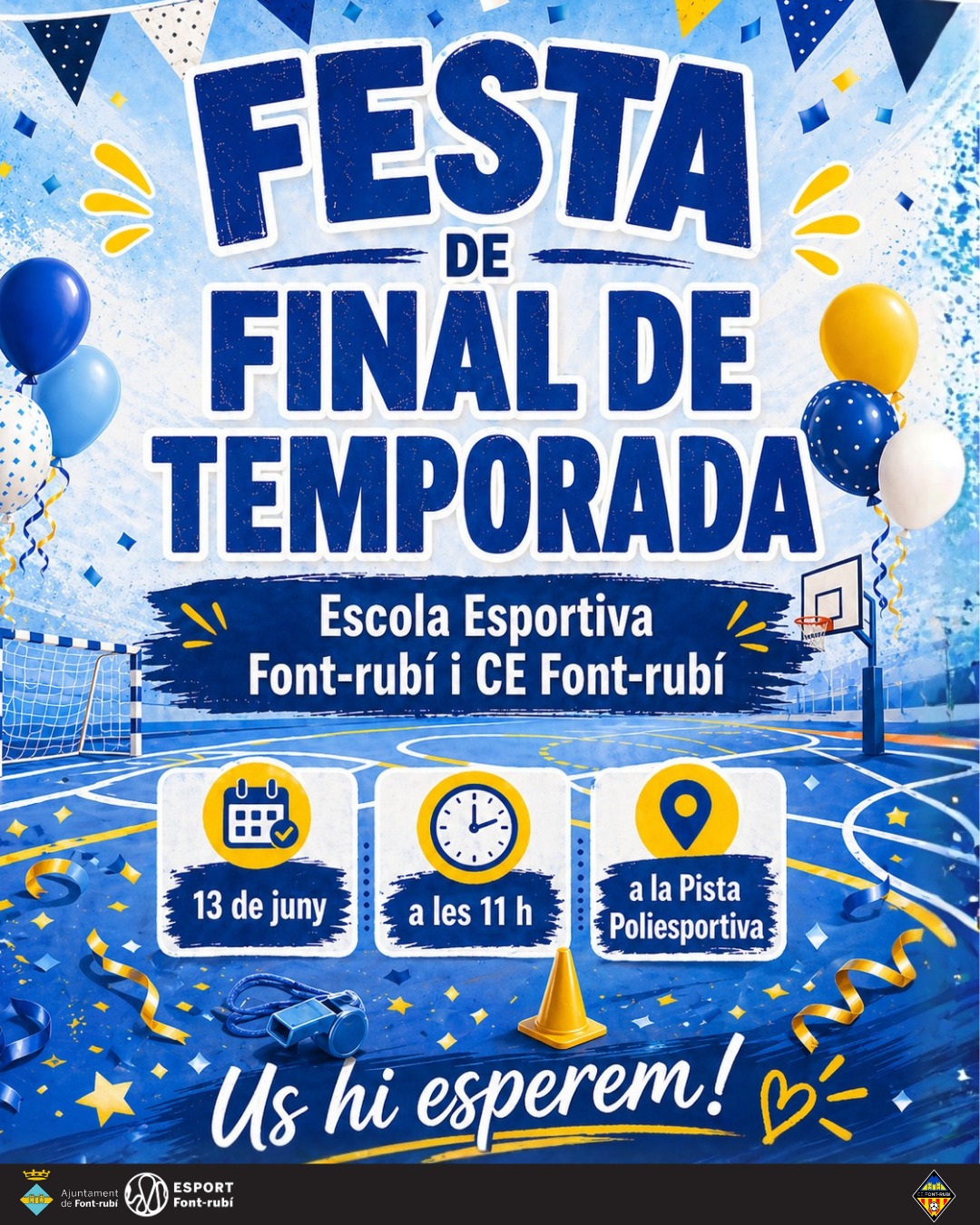 Festa de Final de Temporada de l'Escola Esportiva Municipal i el CE Font-rub&iacute;